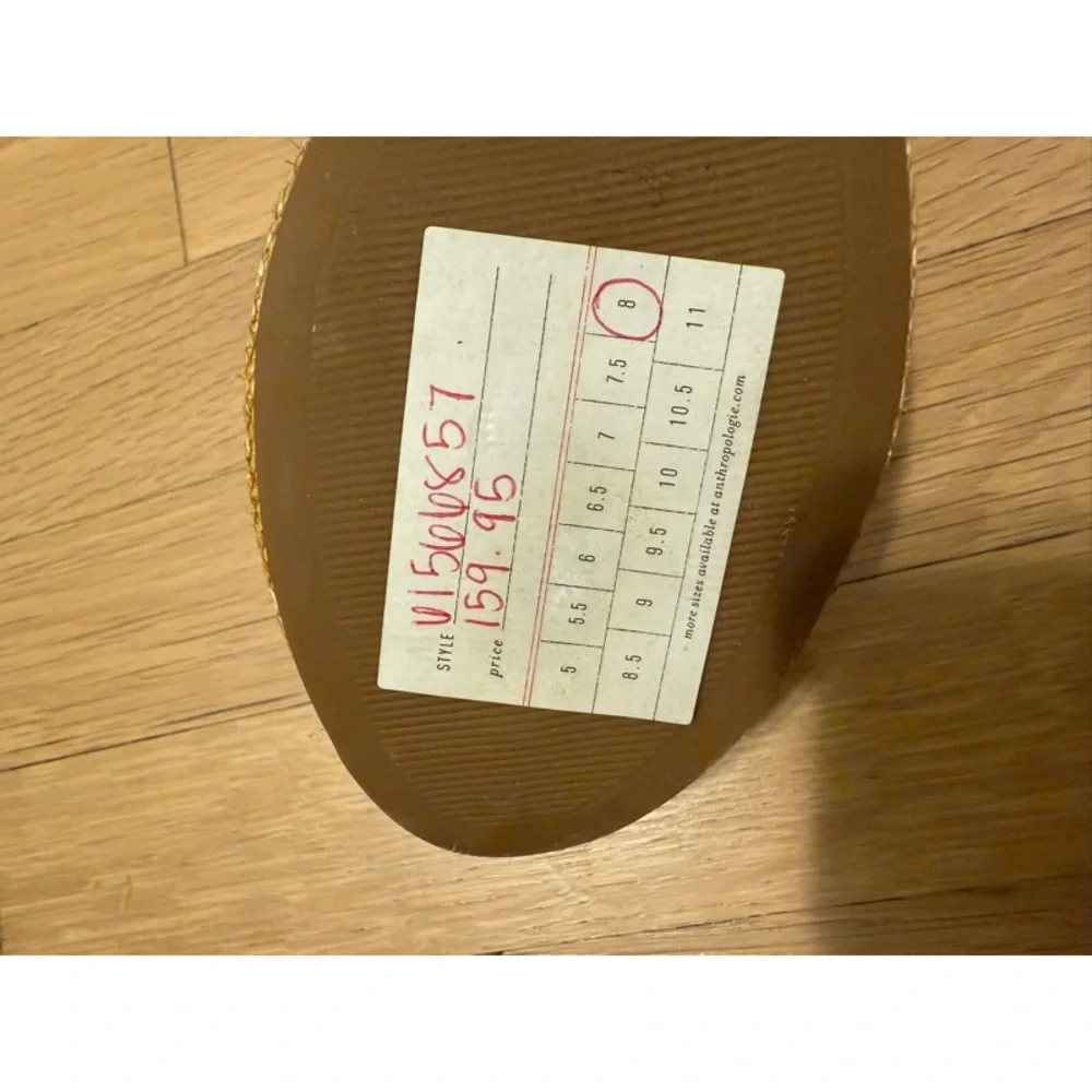 NEW! Anthropologie Vicenza Melissa Woven Platform Sandals - Picture 7 of 12